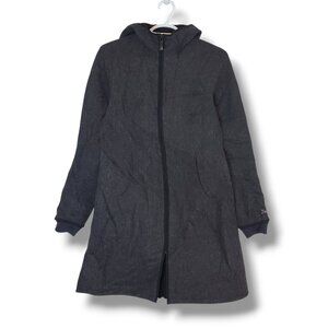 Arc'teryx Lanea Hooded Wool Midi Coat Gray Size S